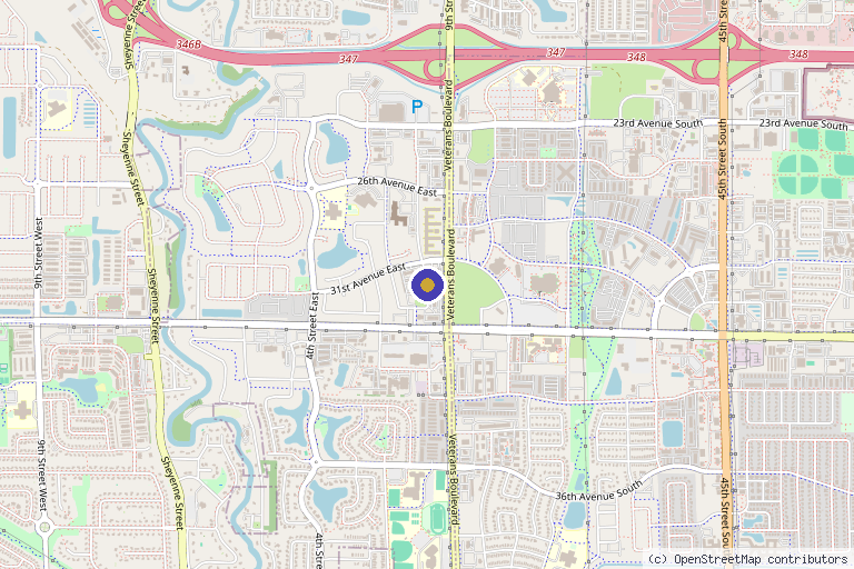 Map showing the location of Everest Regenerative Medicine in Fargo, ND
