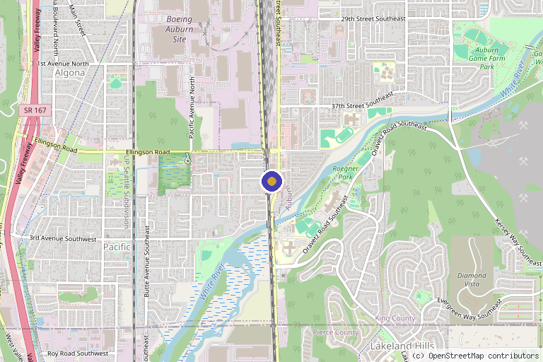 Map showing the location of IVFusionMD - IV Vitamin Infusion & Semaglutide in Auburn, WA
