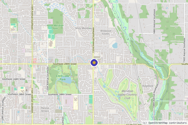 Map showing the location of Elevate Medical Center in Kent, WA