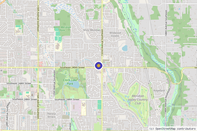 Map showing the location of Pure Escape Med Spa in Kent, WA