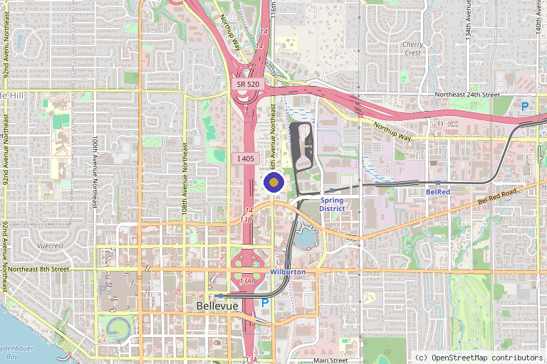 Map showing the location of Vibrant Health in Seattle, WA