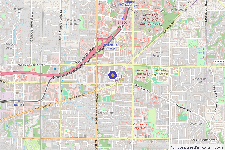 Map showing the location of Graceful Glow Medspa in Redmond, WA