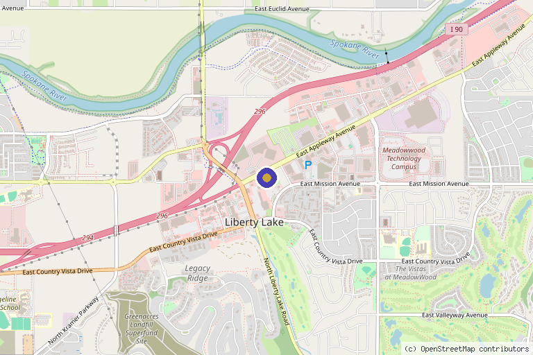 Map showing the location of True Health PLLC – Personalized Wellness in Spokane, WA