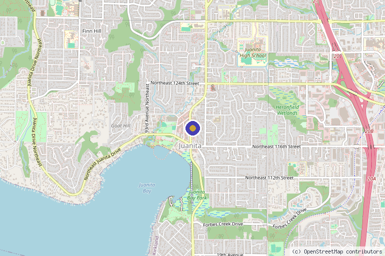 Map showing the location of A Greater Whole - Dr. Tacita Robertson in Kirkland, WA