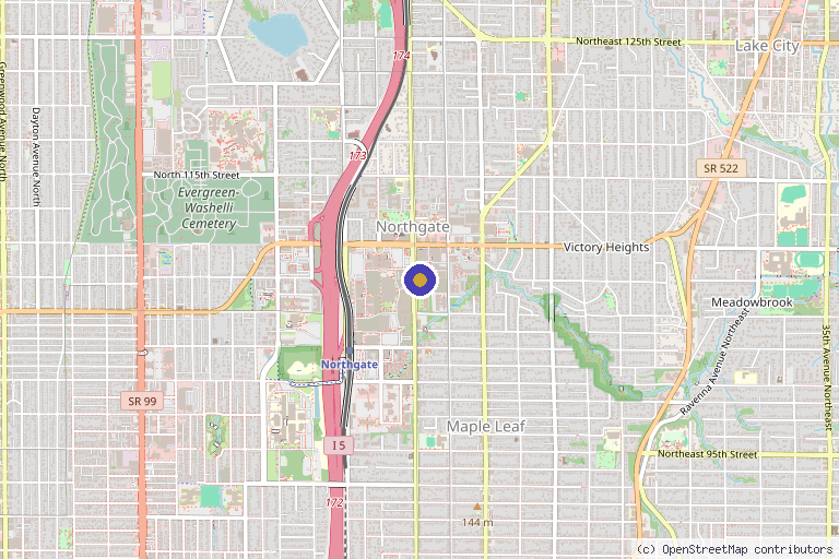 Map showing the location of K Beauty Lab Seattle in Seattle, WA