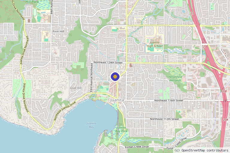 Map showing the location of Glow Medispa - Kirkland in Kirkland, WA