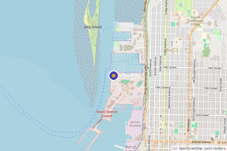 Map showing the location of Precious Medical Spa in Everett, WA