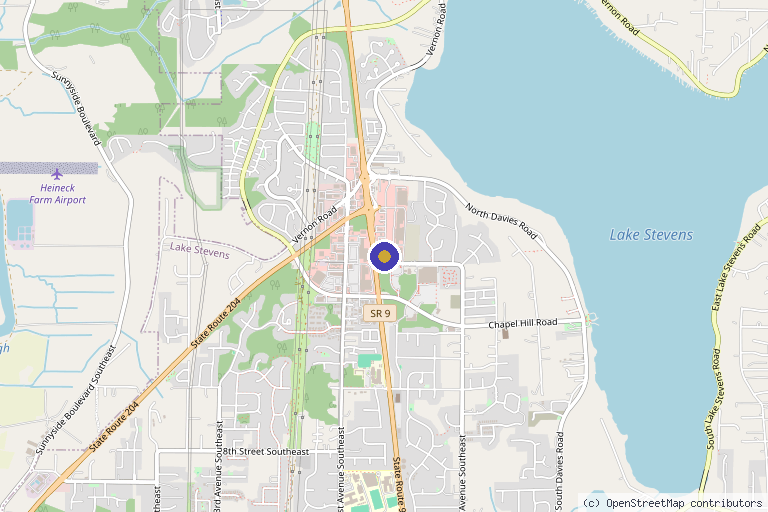 Map showing the location of Lake Stevens Natural Medicine in Lake Stevens, WA